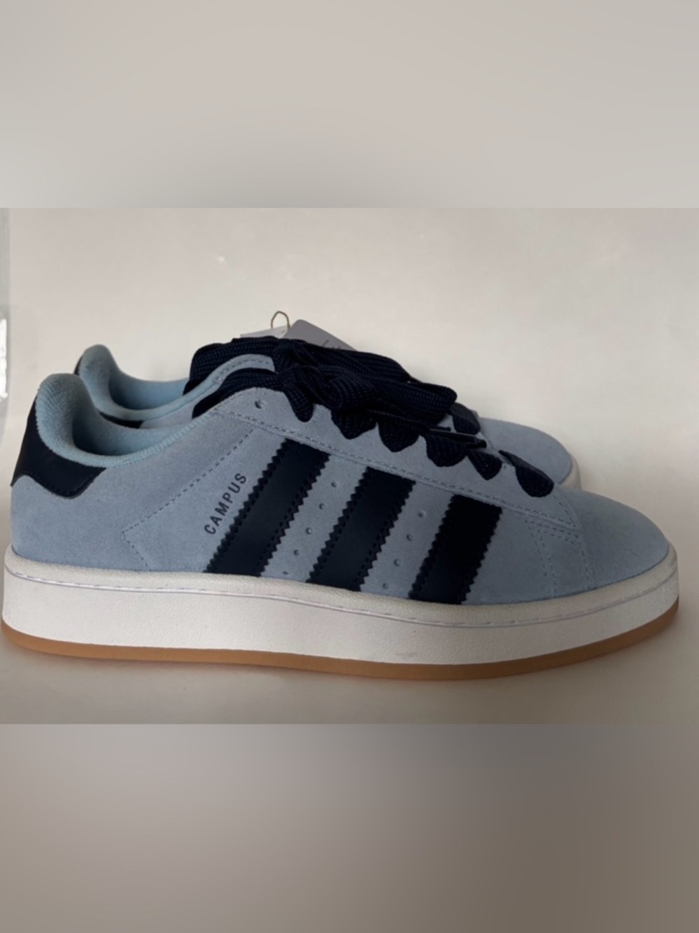 Adidas Campus 00s Women’s Size 9 Light Blue Navy Suede Sneakers NWT